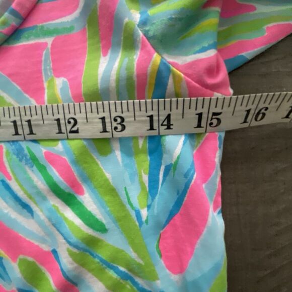 Lily Pulitzer Multicolor 100% Pima Cotton 3/4‎ Sleeve Dress Women's Size XXS - Picture 6 of 12